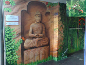 Graffitiauftrag Buddhastatue Better Feelings