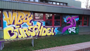 Graffitiauftrag 30 Jahre JuZ Königswiesen