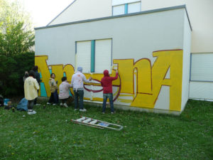 Graffitiworkshop kinder üben