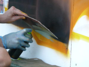 Graffitiauftrag Detailarbeit