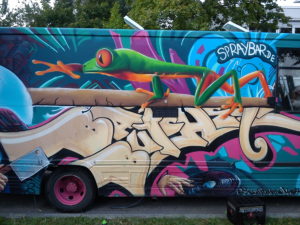 Graffitiauftrag Wohnmobil Manchester