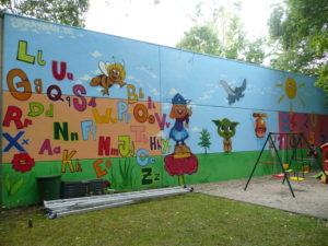 Graffitiauftrag Spielplatz Königswiesen