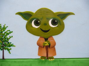 Graffitiauftrag Yoda