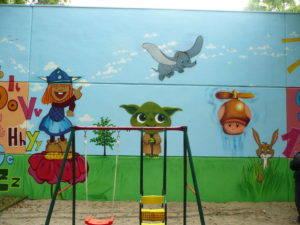 Graffitiauftrag Figuren