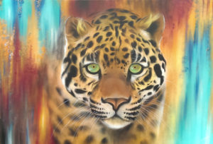Graffiti Leinwand Jaguar