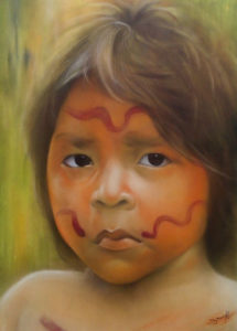 Graffiti Leinwand Yanomami 1