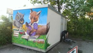 Graffitiauftrag Melanchthon nachher