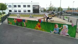 Graffitiauftrag Ebner Spielplatz front