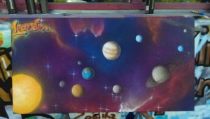 Graffitiauftrag Leinwand Leander