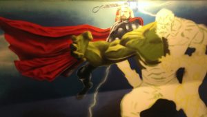 Graffitiauftrag Thor fast fertig