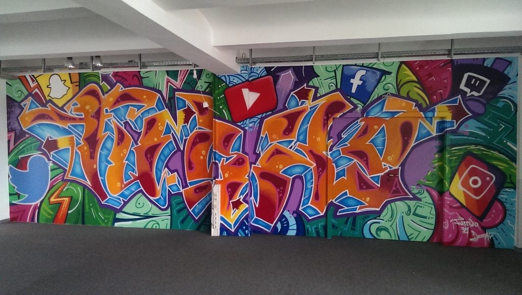 Innenraum Graffiti Büro Style