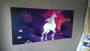 Graffitiauftrag Kinderzimmer letztes Einhorn