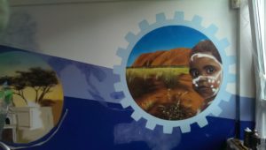 Graffitiauftrag FH Wedel Australien