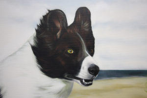 Trixie Graffiti Auftrag Tarp Flensburg Hund Portrait