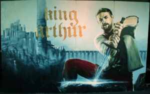 Graffiti Auftrag Kino King Arthur