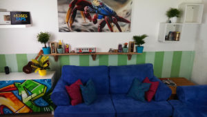 Graffitistil Wohnzimmer