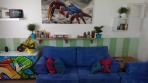 Wohnzimmer Graffitistyle