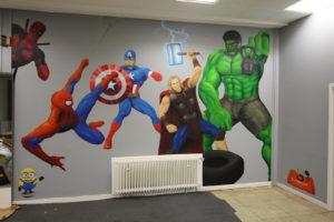 Graffitiauftrag Hyper Gym Avengers