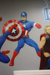 Graffitiauftrag Hyper Gym Captain America