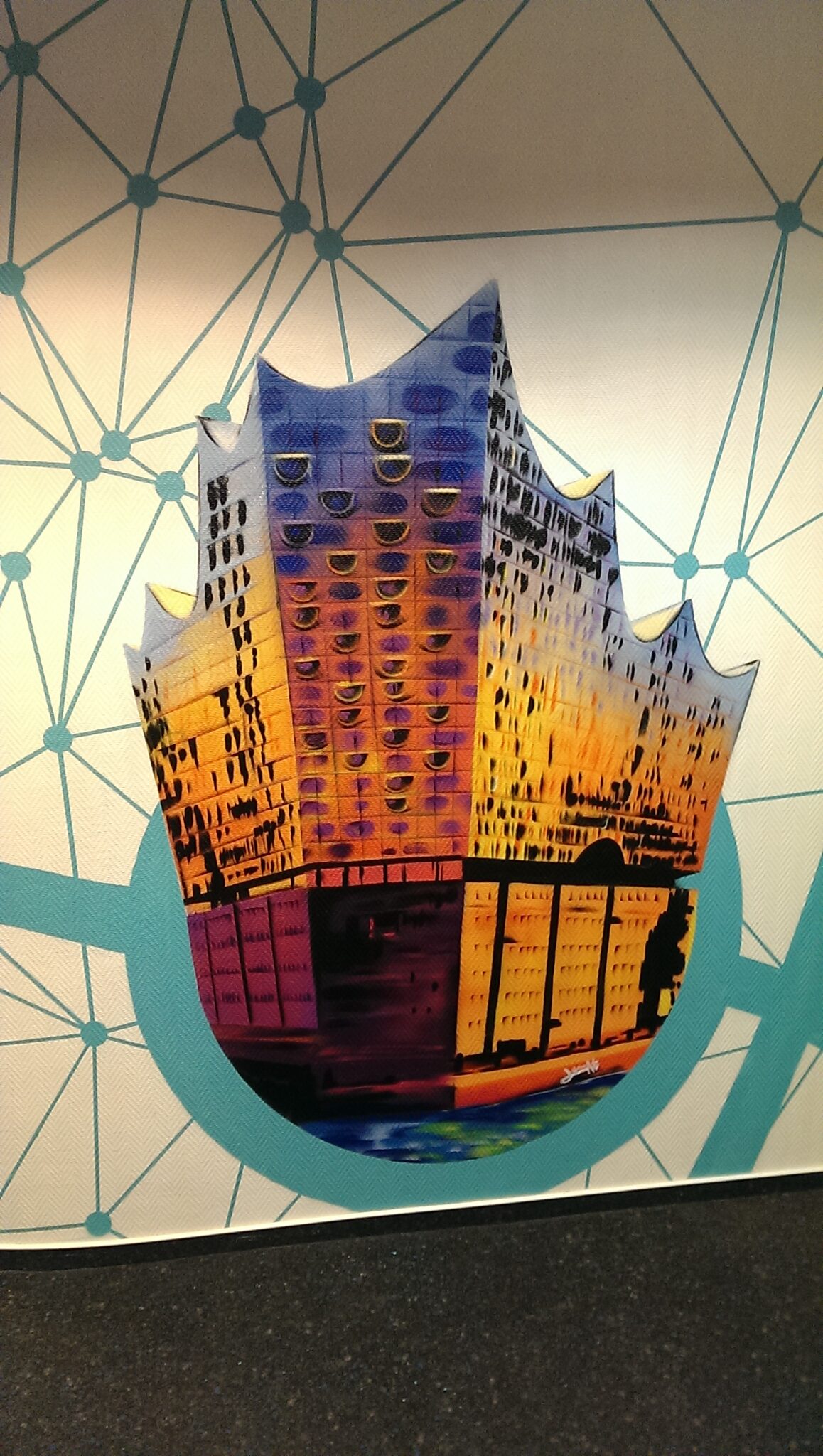 Büro-Mural Hansecom – Hamburger Michel